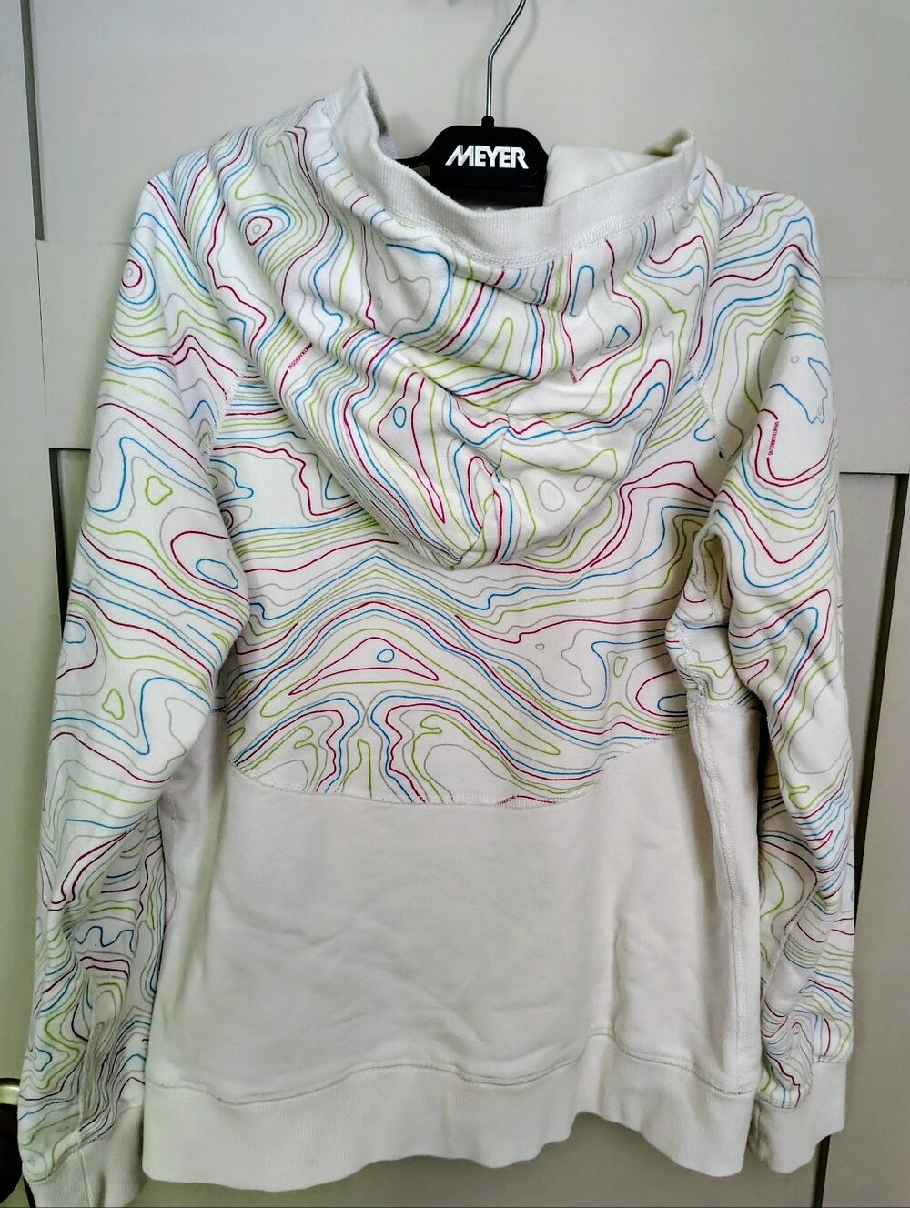 Aritzia x Park Life Olympics White Topographic Map Hoodie Vancouver 2010 Vtg. - Picture 7 of 16